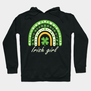 Irish girl - Charming Clover Rainbow Tee Hoodie